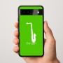 כיסוי בעיצוב אישי עם השם שלך לדגם - Google Pixel 9a 5G בעיצוב סקסופון