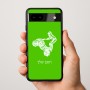 כיסוי בעיצוב אישי עם השם שלך לדגם - Google Pixel 9a 5G בעיצוב רוכב טרקטורונים