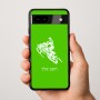 כיסוי בעיצוב אישי עם השם שלך לדגם - Google Pixel 9a 5G בעיצוב אופנוע שלג