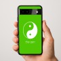 כיסוי בעיצוב אישי עם השם שלך לדגם - Google Pixel 9a 5G בעיצוב סמל יינג יאנג