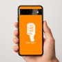 כיסוי בעיצוב אישי עם השם שלך לדגם - Google Pixel 9a 5G בעיצוב מיקרופון
