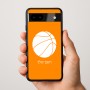 כיסוי בעיצוב אישי עם השם שלך לדגם - Google Pixel 9a 5G בעיצוב כדורסל