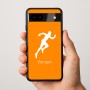 כיסוי בעיצוב אישי עם השם שלך לדגם - Google Pixel 9a 5G בעיצוב רץ