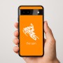 כיסוי בעיצוב אישי עם השם שלך לדגם - Google Pixel 9a 5G בעיצוב אופנוע שלג