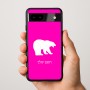 כיסוי בעיצוב אישי עם השם שלך לדגם - Google Pixel 9a 5G בעיצוב דוב