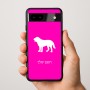 כיסוי בעיצוב אישי עם השם שלך לדגם - Google Pixel 9a 5G בעיצוב כלב