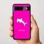 כיסוי בעיצוב אישי עם השם שלך לדגם - Google Pixel 9a 5G בעיצוב כריש ראש פטיש