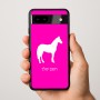 כיסוי בעיצוב אישי עם השם שלך לדגם - Google Pixel 9a 5G בעיצוב סוס