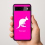 כיסוי בעיצוב אישי עם השם שלך לדגם - Google Pixel 9a 5G בעיצוב קנגורו