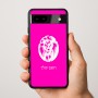 כיסוי בעיצוב אישי עם השם שלך לדגם - Google Pixel 9a 5G בעיצוב פני אריה