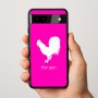 כיסוי בעיצוב אישי עם השם שלך לדגם - Google Pixel 9a 5G בעיצוב תרנגול