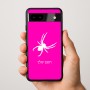 כיסוי בעיצוב אישי עם השם שלך לדגם - Google Pixel 9a 5G בעיצוב עכביש