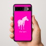 כיסוי בעיצוב אישי עם השם שלך לדגם - Google Pixel 9a 5G בעיצוב זברה
