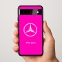 כיסוי בעיצוב אישי עם השם שלך לדגם - Google Pixel 9a 5G בעיצוב מרצדס-בנץ
