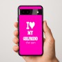 כיסוי בעיצוב אישי עם השם שלך לדגם - Google Pixel 9a 5G בעיצוב אוהב את החברה שלי
