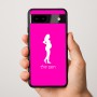 כיסוי בעיצוב אישי עם השם שלך לדגם - Google Pixel 9a 5G בעיצוב אישה בהריון