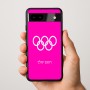 כיסוי בעיצוב אישי עם השם שלך לדגם - Google Pixel 9a 5G בעיצוב אולימפי