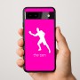 כיסוי בעיצוב אישי עם השם שלך לדגם - Google Pixel 9a 5G בעיצוב שחקן פינג פונג