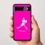 כיסוי בעיצוב אישי עם השם שלך לדגם - Google Pixel 9a 5G בעיצוב שחקן טניס