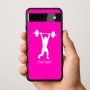 כיסוי בעיצוב אישי עם השם שלך לדגם - Google Pixel 9a 5G בעיצוב הרמת משקולות