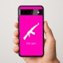 כיסוי בעיצוב אישי עם השם שלך לדגם - Google Pixel 9a 5G בעיצוב אק 47