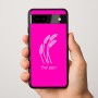 כיסוי בעיצוב אישי עם השם שלך לדגם - Google Pixel 9a 5G בעיצוב חיטה גלית זהב