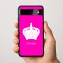 כיסוי בעיצוב אישי עם השם שלך לדגם - Google Pixel 9a 5G בעיצוב כתר מלכותי