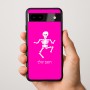 כיסוי בעיצוב אישי עם השם שלך לדגם - Google Pixel 9a 5G בעיצוב סקלטון