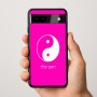 כיסוי בעיצוב אישי עם השם שלך לדגם - Google Pixel 9a 5G בעיצוב סמל יינג יאנג