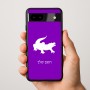 כיסוי בעיצוב אישי עם השם שלך לדגם - Google Pixel 9a 5G בעיצוב תנין