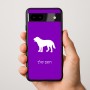 כיסוי בעיצוב אישי עם השם שלך לדגם - Google Pixel 9a 5G בעיצוב כלב