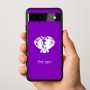 כיסוי בעיצוב אישי עם השם שלך לדגם - Google Pixel 9a 5G בעיצוב ראש פיל