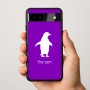 כיסוי בעיצוב אישי עם השם שלך לדגם - Google Pixel 9a 5G בעיצוב פינגווין