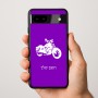 כיסוי בעיצוב אישי עם השם שלך לדגם - Google Pixel 9a 5G בעיצוב הארלי-דיווידסון