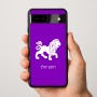 כיסוי בעיצוב אישי עם השם שלך לדגם - Google Pixel 9a 5G בעיצוב מזלות - אריה