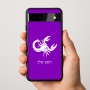כיסוי בעיצוב אישי עם השם שלך לדגם - Google Pixel 9a 5G בעיצוב מזלות - עקרב