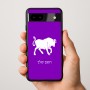כיסוי בעיצוב אישי עם השם שלך לדגם - Google Pixel 9a 5G בעיצוב מזלות - שור