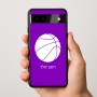 כיסוי בעיצוב אישי עם השם שלך לדגם - Google Pixel 9a 5G בעיצוב כדורסל