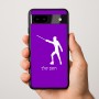 כיסוי בעיצוב אישי עם השם שלך לדגם - Google Pixel 9a 5G בעיצוב לוחם סייף
