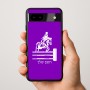 כיסוי בעיצוב אישי עם השם שלך לדגם - Google Pixel 9a 5G בעיצוב רוכב סוסים