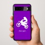כיסוי בעיצוב אישי עם השם שלך לדגם - Google Pixel 9a 5G בעיצוב מוטוקרוס