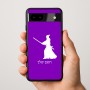 כיסוי בעיצוב אישי עם השם שלך לדגם - Google Pixel 9a 5G בעיצוב סמוראי