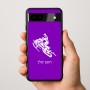 כיסוי בעיצוב אישי עם השם שלך לדגם - Google Pixel 9a 5G בעיצוב אופנוע שלג