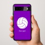 כיסוי בעיצוב אישי עם השם שלך לדגם - Google Pixel 9a 5G בעיצוב כדור כדורעף