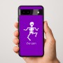 כיסוי בעיצוב אישי עם השם שלך לדגם - Google Pixel 9a 5G בעיצוב סקלטון