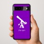 כיסוי בעיצוב אישי עם השם שלך לדגם - Google Pixel 9a 5G בעיצוב טלסקופ