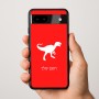 כיסוי בעיצוב אישי עם השם שלך לדגם - Google Pixel 9a 5G בעיצוב דינוזאור