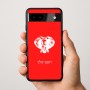 כיסוי בעיצוב אישי עם השם שלך לדגם - Google Pixel 9a 5G בעיצוב ראש פיל