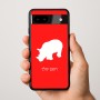 כיסוי בעיצוב אישי עם השם שלך לדגם - Google Pixel 9a 5G בעיצוב קרנף