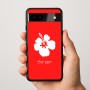 כיסוי בעיצוב אישי עם השם שלך לדגם - Google Pixel 9a 5G בעיצוב פרח היביסקוס